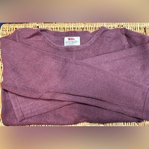 Fjallraven womens kiruna knit sweater in purple